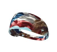 Elastic Sports Headband Hairband YYHWHJDE puerto rico wallpaper flag Pattern Soft, Breathable, Quick-Dry