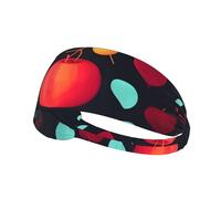 Elastic Sports Headband Hairband YYHWHJDE Pumpkin Flowers Pattern Quick Drying, Moisture Wicking