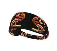 Elastic Sports Headband Hairband YYHWHJDE Red panda on the spiral staircase Pattern Quick Drying, Moisture Wicking