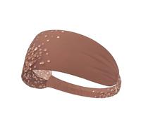 Elastic Sports Headband Hairband YYHWHJDE rose gold glitter Pattern Soft, Breathable, Quick-Dry