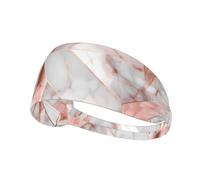 Elastic Sports Headband Hairband YYHWHJDE rose gold marble Pattern Soft, Breathable, Quick-Dry