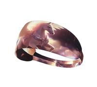 Elastic Sports Headband Hairband YYHWHJDE Sacred Pegasus Picture Soft, Breathable, Quick-Dry