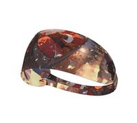 Elastic Sports Headband Hairband YYHWHJDE Santa Claus on a Sleigh Prints Spandex, Soft, Breathable, Quick-Dry