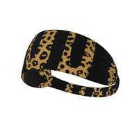 Elastic Sports Headband Hairband YYHWHJDE Scratch leopard pattern Pattern Quick Drying, Moisture Wicking