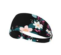 Elastic Sports Headband Hairband YYHWHJDE Seven beautiful flowers Pattern Quick Drying, Moisture Wicking