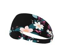 Elastic Sports Headband Hairband YYHWHJDE Seven Beautiful Flowers Prints Spandex, Soft, Breathable, Quick-Dry