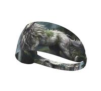 Elastic Sports Headband Hairband YYHWHJDE Sheep in The Forest Prints Athletic Band for Women, Men