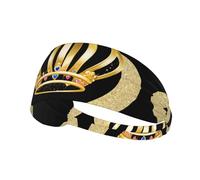 Elastic Sports Headband Hairband YYHWHJDE Shining crown Pattern Quick Drying, Moisture Wicking