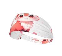 Elastic Sports Headband Hairband YYHWHJDE Shy Little Panda Prints Athletic Band for Women, Men