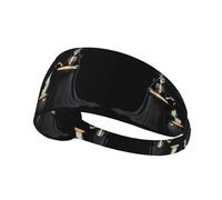 Elastic Sports Headband Hairband YYHWHJDE Skeleton Witch Making Soup Prints Spandex, Soft, Breathable, Quick-Dry