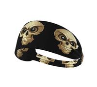 Elastic Sports Headband Hairband YYHWHJDE Skull Owl Pattern Quick Drying, Moisture Wicking