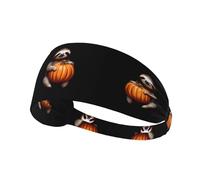 Elastic Sports Headband Hairband YYHWHJDE Sloth holding pumpkin Pattern Quick Drying, Moisture Wicking