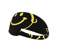 Elastic Sports Headband Hairband YYHWHJDE Smiling towards the future Picture Soft, Breathable, Quick-Dry