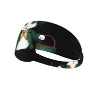 Elastic Sports Headband Hairband YYHWHJDE St. Patrick's Bunny Prints Athletic Band for Women, Men