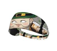 Elastic Sports Headband Hairband YYHWHJDE St. Patrick's Day Badge Picture Soft, Breathable, Quick-Dry