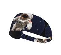 Elastic Sports Headband Hairband YYHWHJDE Starry Sky Astronaut Picture Soft, Breathable, Quick-Dry