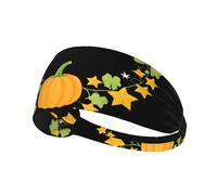 Elastic Sports Headband Hairband YYHWHJDE Stars on The Pumpkin Vine Prints Athletic Band for Women, Men