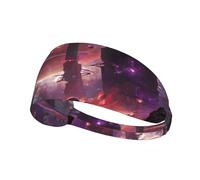 Elastic Sports Headband Hairband YYHWHJDE Strange Planet Space Picture Soft, Breathable, Quick-Dry
