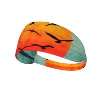 Elastic Sports Headband Hairband YYHWHJDE Sunrise on the Sea Picture Soft, Breathable, Quick-Dry