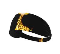 Elastic Sports Headband Hairband YYHWHJDE Super Cute Baby Giraffe Prints Athletic Band for Women, Men