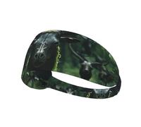 Elastic Sports Headband Hairband YYHWHJDE Suspended Cow's Head Prints Athletic Band for Women, Men