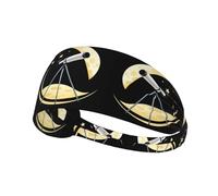 Elastic Sports Headband Hairband YYHWHJDE Telescope on the moon Pattern Soft, Breathable, Quick-Dry