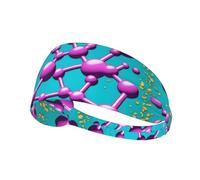 Elastic Sports Headband Hairband YYHWHJDE The dopamine link Pattern Quick Drying, Moisture Wicking