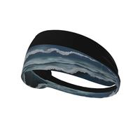 Elastic Sports Headband Hairband YYHWHJDE The Endless sea Prints Spandex, Soft, Breathable, Quick-Dry