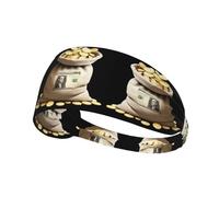 Elastic Sports Headband Hairband YYHWHJDE The endless wealth Pattern Soft, Breathable, Quick-Dry