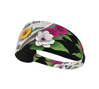Elastic Sports Headband Hairband YYHWHJDE The first romance in the morning Pattern Soft, Breathable, Quick-Dry