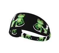 Elastic Sports Headband Hairband YYHWHJDE The frog prince who said he loved you Pattern Soft, Breathable, Quick-Dry