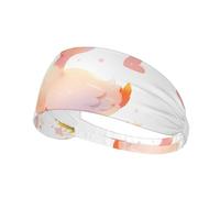 Elastic Sports Headband Hairband YYHWHJDE The Kind Little White Duck Pattern Soft, Breathable, Quick-Dry
