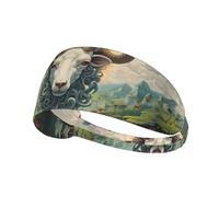 Elastic Sports Headband Hairband YYHWHJDE The leader of the valley Pattern Quick Drying, Moisture Wicking