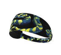Elastic Sports Headband Hairband YYHWHJDE The lingering flower snake Pattern Soft, Breathable, Quick-Dry
