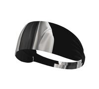 Elastic Sports Headband Hairband YYHWHJDE The mystery under the veil Pattern Soft, Breathable, Quick-Dry