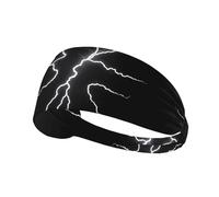 Elastic Sports Headband Hairband YYHWHJDE The rhythm of heavy rain Pattern Soft, Breathable, Quick-Dry