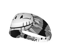 Elastic Sports Headband Hairband YYHWHJDE The smile of the end of the world Pattern Soft, Breathable, Quick-Dry