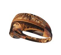 Elastic Sports Headband Hairband YYHWHJDE The Towering Bridge Prints Athletic Band for Women, Men