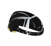 Elastic Sports Headband Hairband YYHWHJDE The wind blows the windmill Pattern Soft, Breathable, Quick-Dry