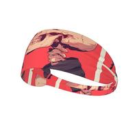 Elastic Sports Headband Hairband YYHWHJDE Thorn Rose and Skeleton Prints Athletic Band for Women, Men