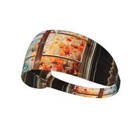 Elastic Sports Headband Hairband YYHWHJDE Thousand paper cranes on the window Picture Soft, Breathable, Quick-Dry