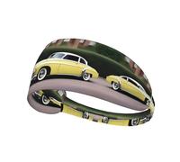 Elastic Sports Headband Hairband YYHWHJDE Vintage Car Pattern Soft, Breathable, Quick-Dry
