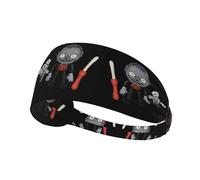 Elastic Sports Headband Hairband YYHWHJDE Violent Ghost Doll Prints Athletic Band for Women, Men