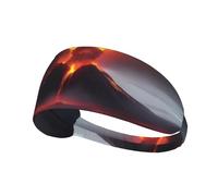 Elastic Sports Headband Hairband YYHWHJDE Volcano Eruption Pattern Soft, Breathable, Quick-Dry