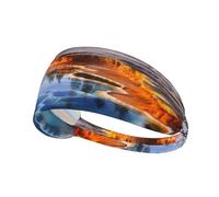 Elastic Sports Headband Hairband YYHWHJDE Yellowstone National Park Pattern Soft, Breathable, Quick-Dry