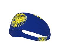 Elastic Sports Headband Oregon State Flag Printed Elastic Sports Headband Suitable for Sports Travel and Indoor Fitness