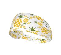 Elastic sports headband Pineapple printed elastic sports headband suitable for sports travel and indoor fitness