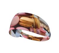 Elastic Sports Headband, Sweat-Absorbing Headband, Macaron Dessert, Outdoor Sports, Elastic Headband, Fitness, Sports, Yoga, Cycling, Headband