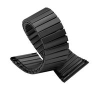 Elastic Stainless Steel Watch Strap Universal Metal Wrist 22mm Men Women Quick-release Replacement Straps(Black,M 145mm)