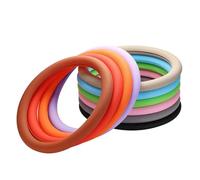 Elastic Steering Wheel Cover 3pcs Universal Silicone Non-Slip For 36-40cm(Purple)